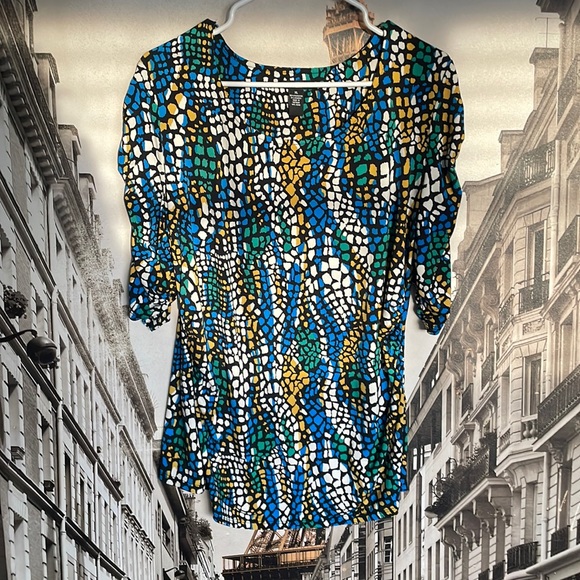 Alfani multicolor blouse 🌸 - Picture 1 of 3